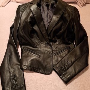 Real Leather jacket short